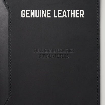 Passport Wallet - Midnight Black Leather