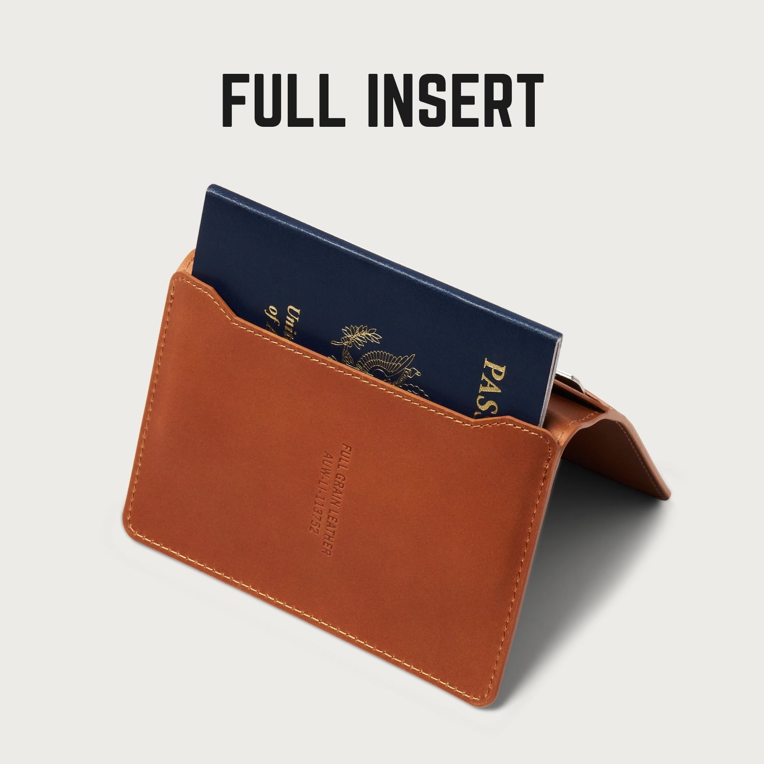 Passport Wallet - Tobacco Brown Leather