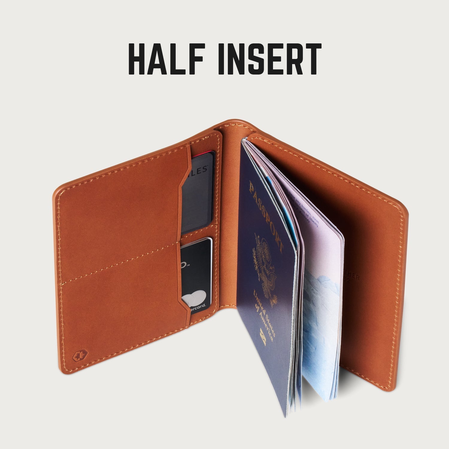 Passport Wallet - Tobacco Brown Leather