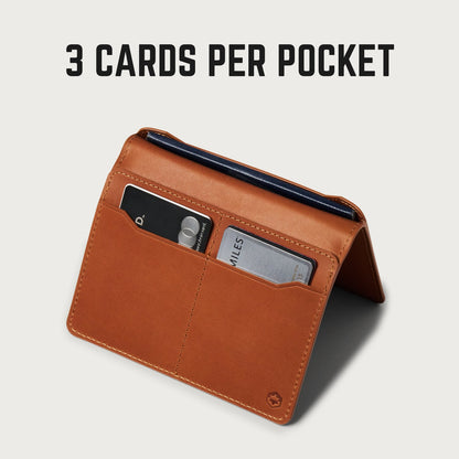 Passport Wallet - Tobacco Brown Leather