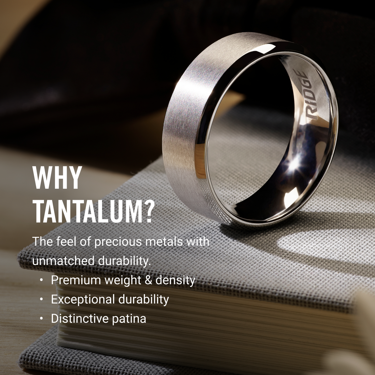 6mm Rounded Ring Set - 24K Gold - Tantalum