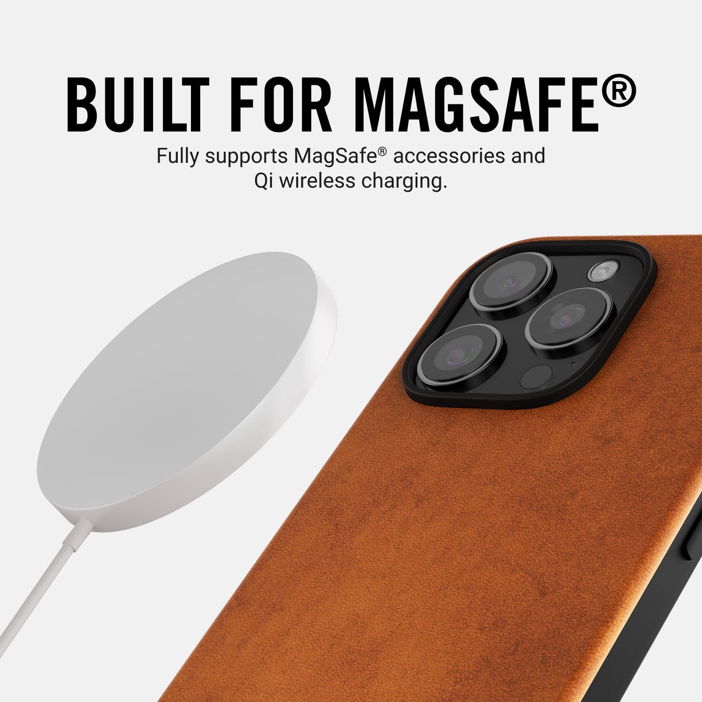 Ridge Phone Case - Tobacco Brown Leather - iPhone 16 Plus