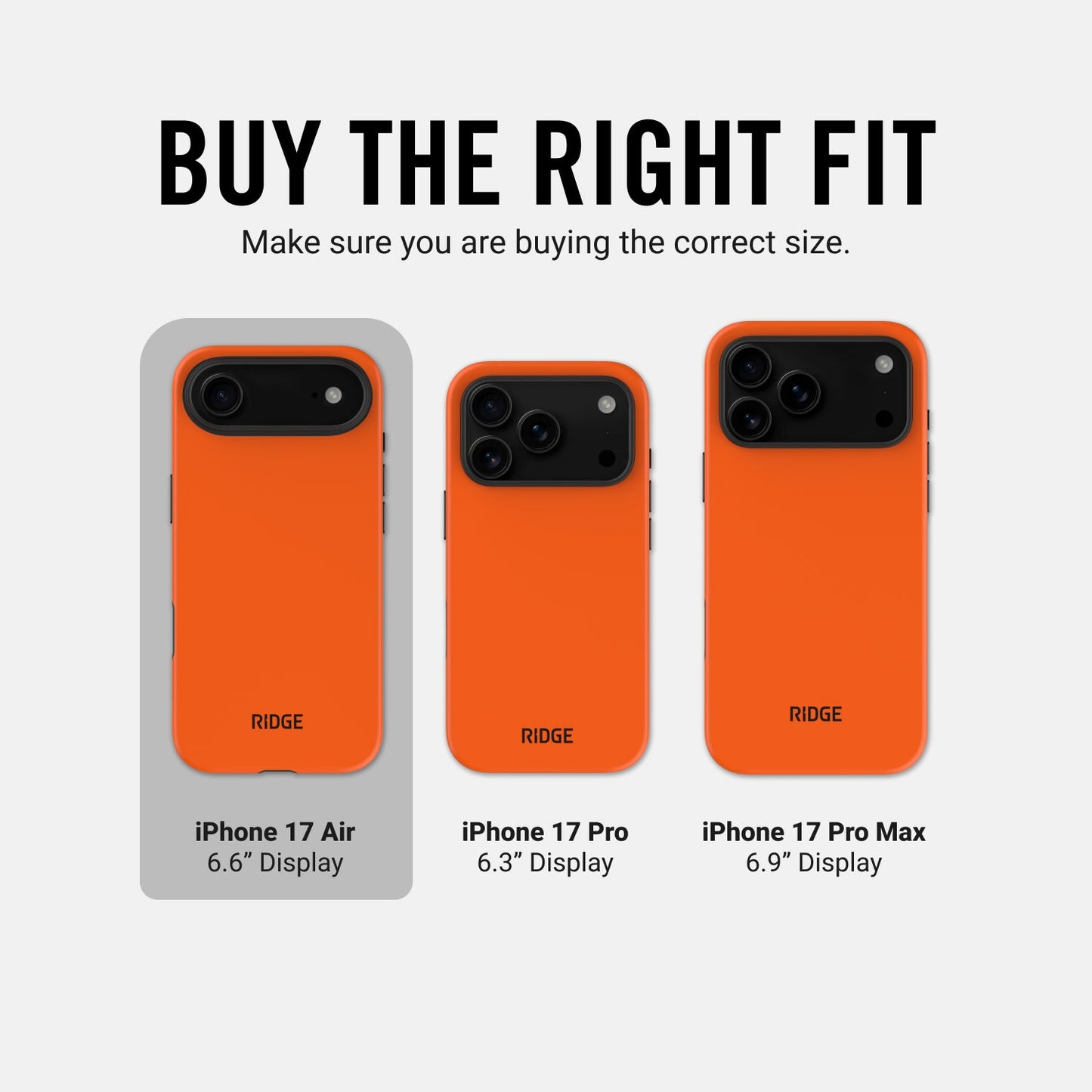 Ridge Phone Case - Basecamp Orange - iPhone Air