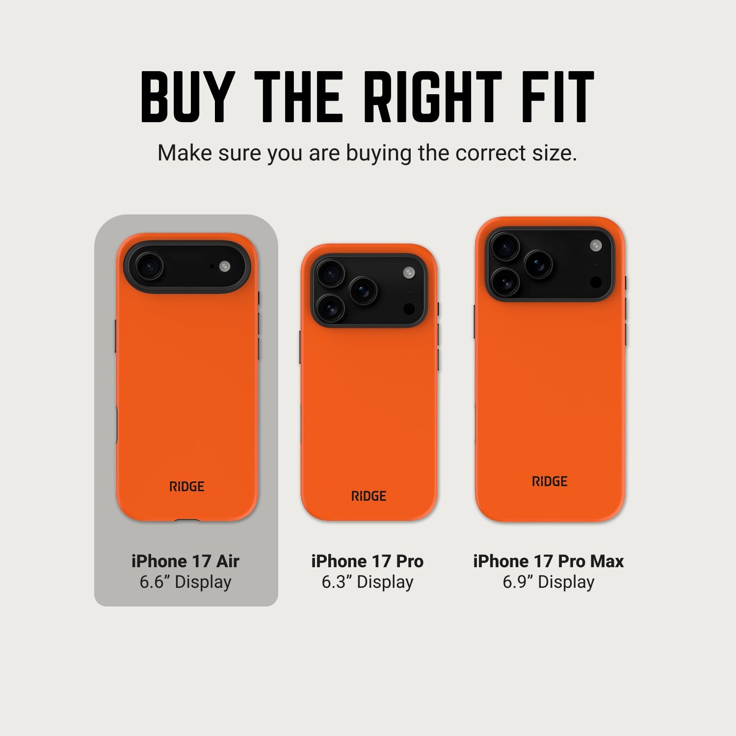 Ridge Phone Case - Basecamp Orange - iPhone Air