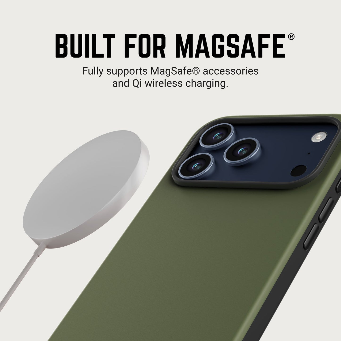Ridge Phone Case - Matte Olive - iPhone 17 Pro