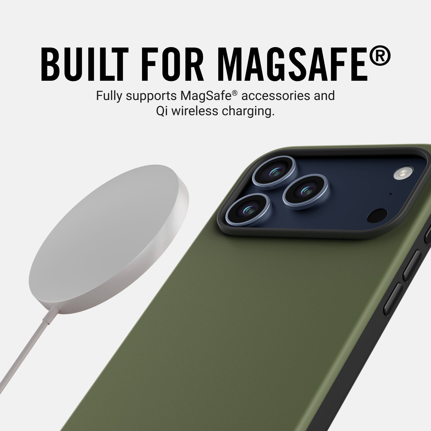 Ridge Phone Case - Matte Olive - iPhone 17 Pro