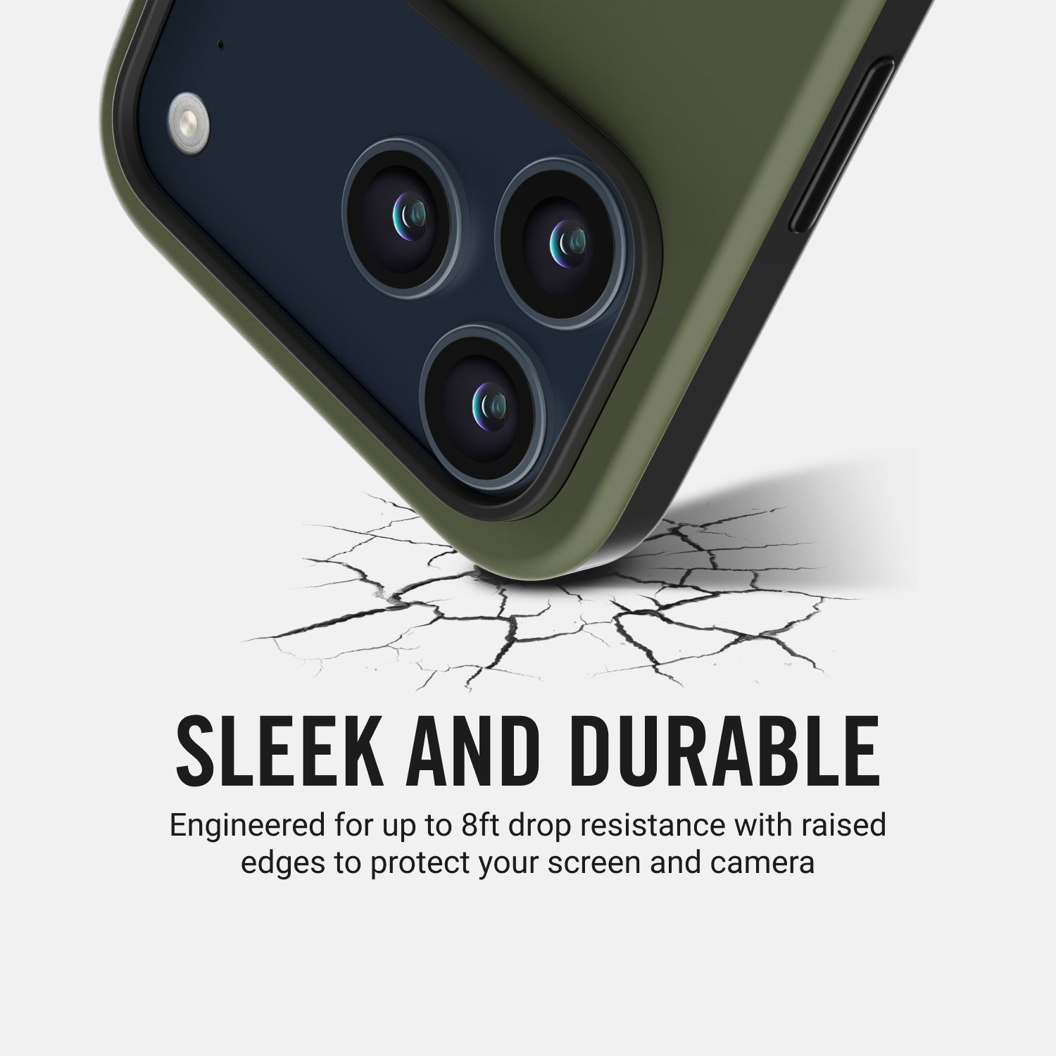 Ridge Phone Case - Matte Olive - iPhone 17 Pro