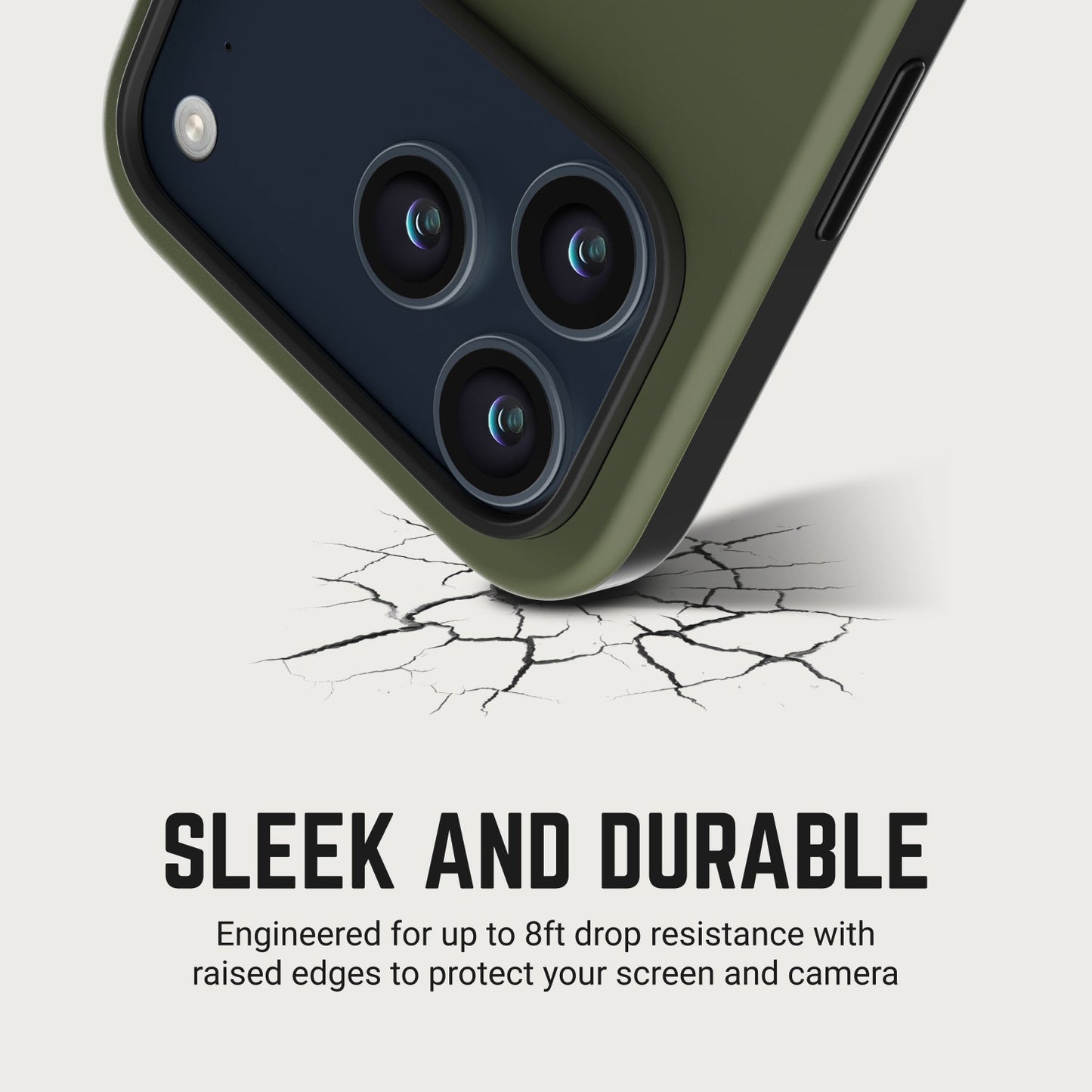 Ridge Phone Case - Matte Olive - iPhone 17 Pro