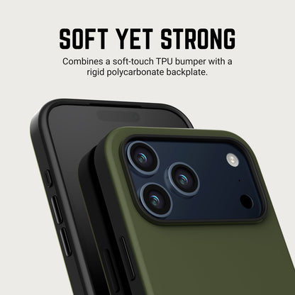 Ridge Phone Case - Matte Olive - iPhone 17 Pro