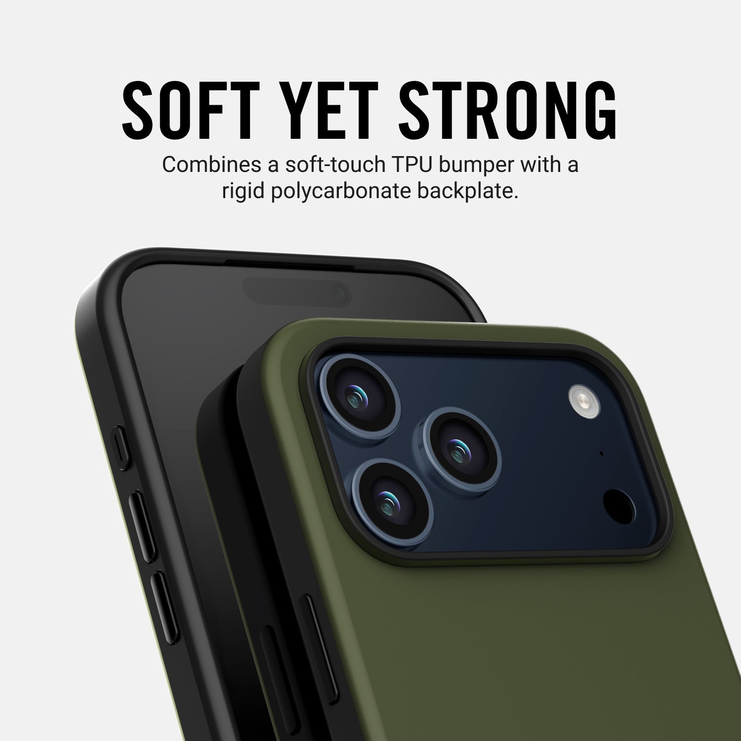 Ridge Phone Case - Matte Olive - iPhone 17 Pro