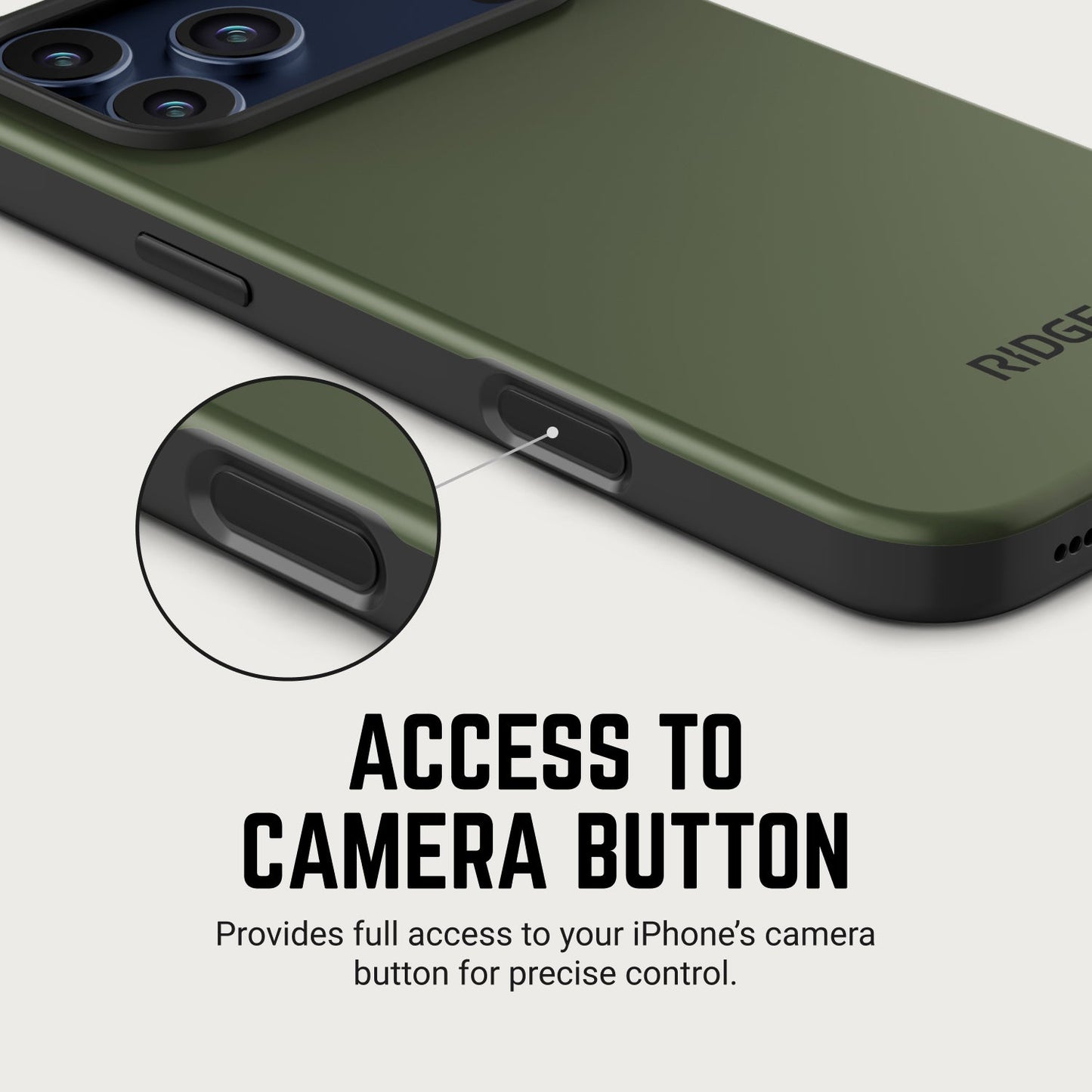 Ridge Phone Case - Matte Olive - iPhone 17 Pro