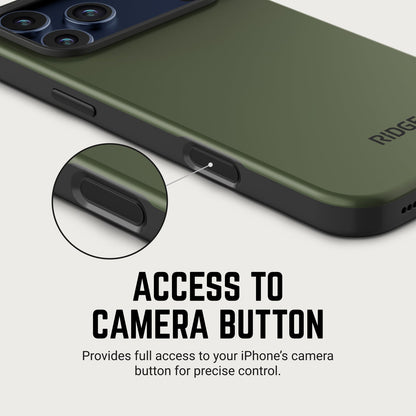 Ridge Phone Case - Matte Olive - iPhone 17 Pro