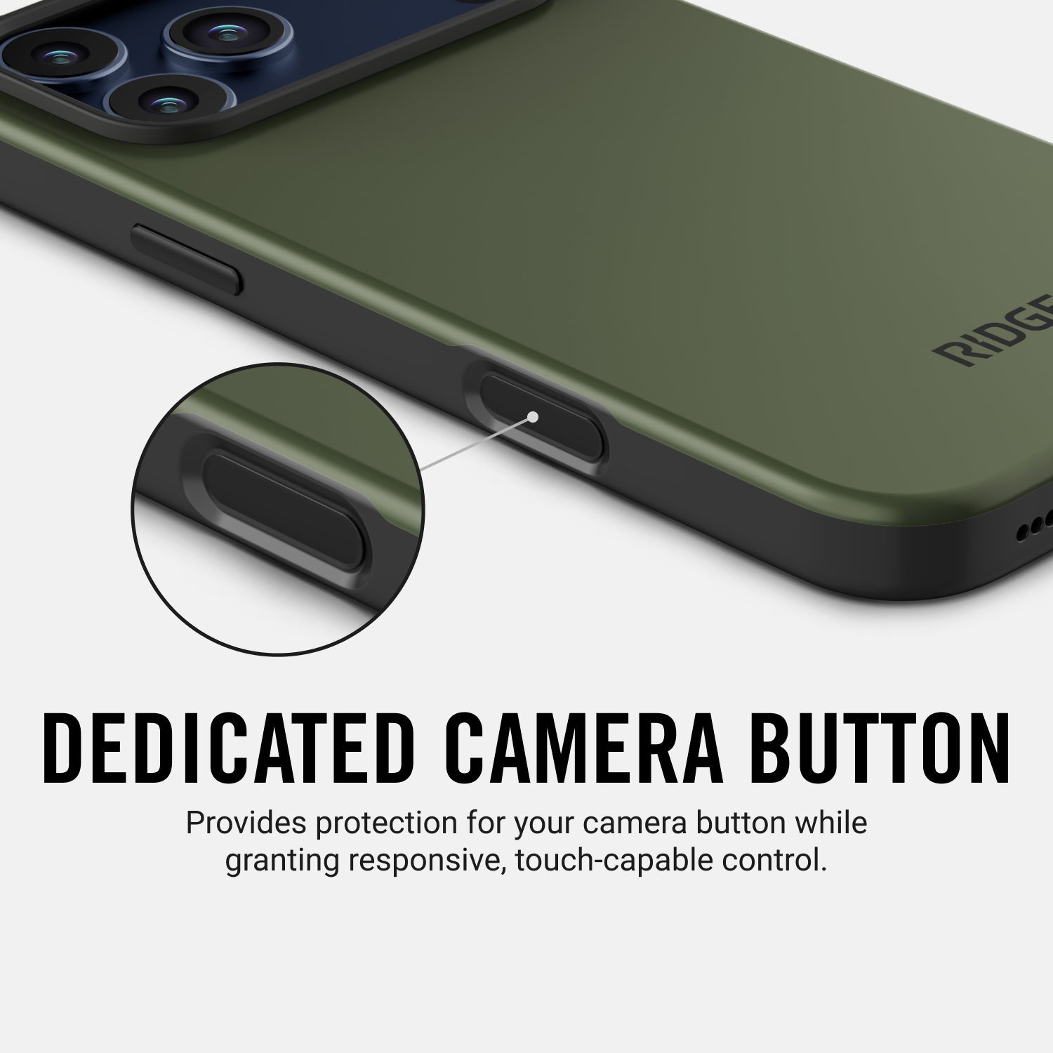 Ridge Phone Case - Matte Olive - iPhone 17 Pro
