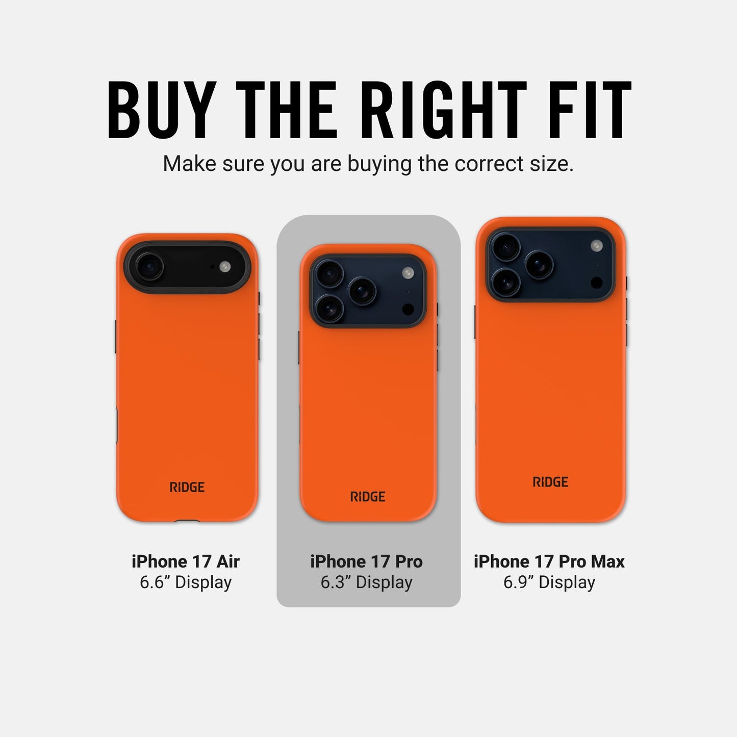 Ridge Phone Case - Basecamp Orange - iPhone 17 Pro