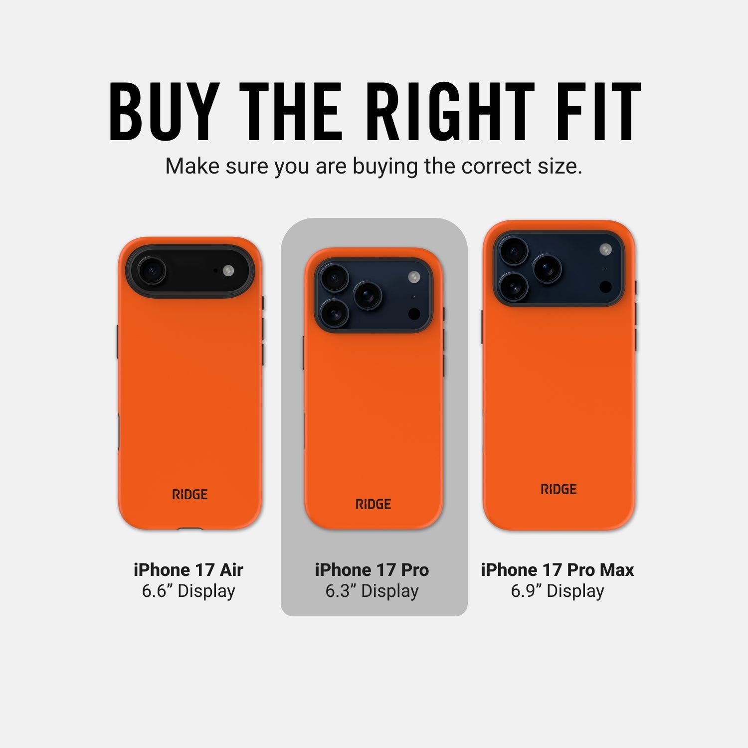 Ridge Phone Case - Basecamp Orange - iPhone 17 Pro