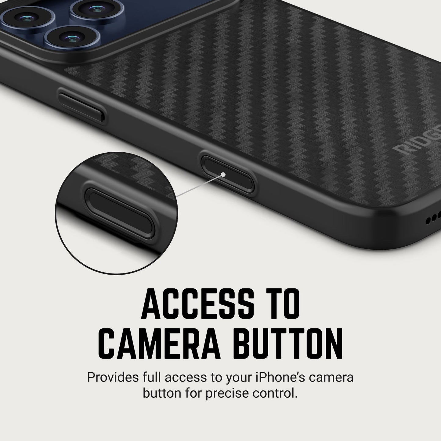 Ridge Phone Case - Carbon - iPhone 17 Pro Max