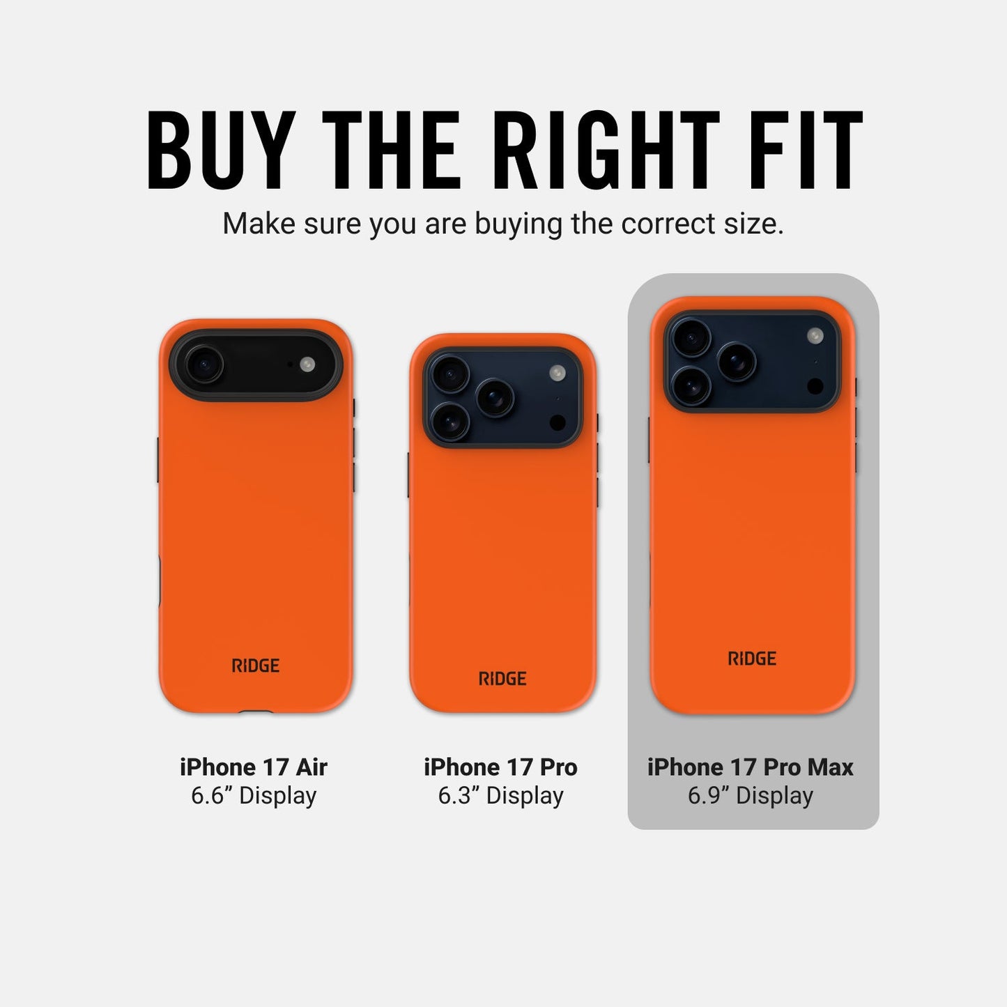 Ridge Phone Case - Basecamp Orange - iPhone 17 Pro Max