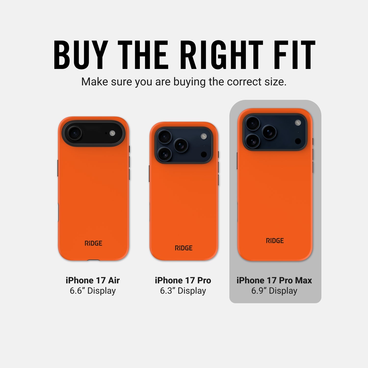Ridge Phone Case - Basecamp Orange - iPhone 17 Pro Max